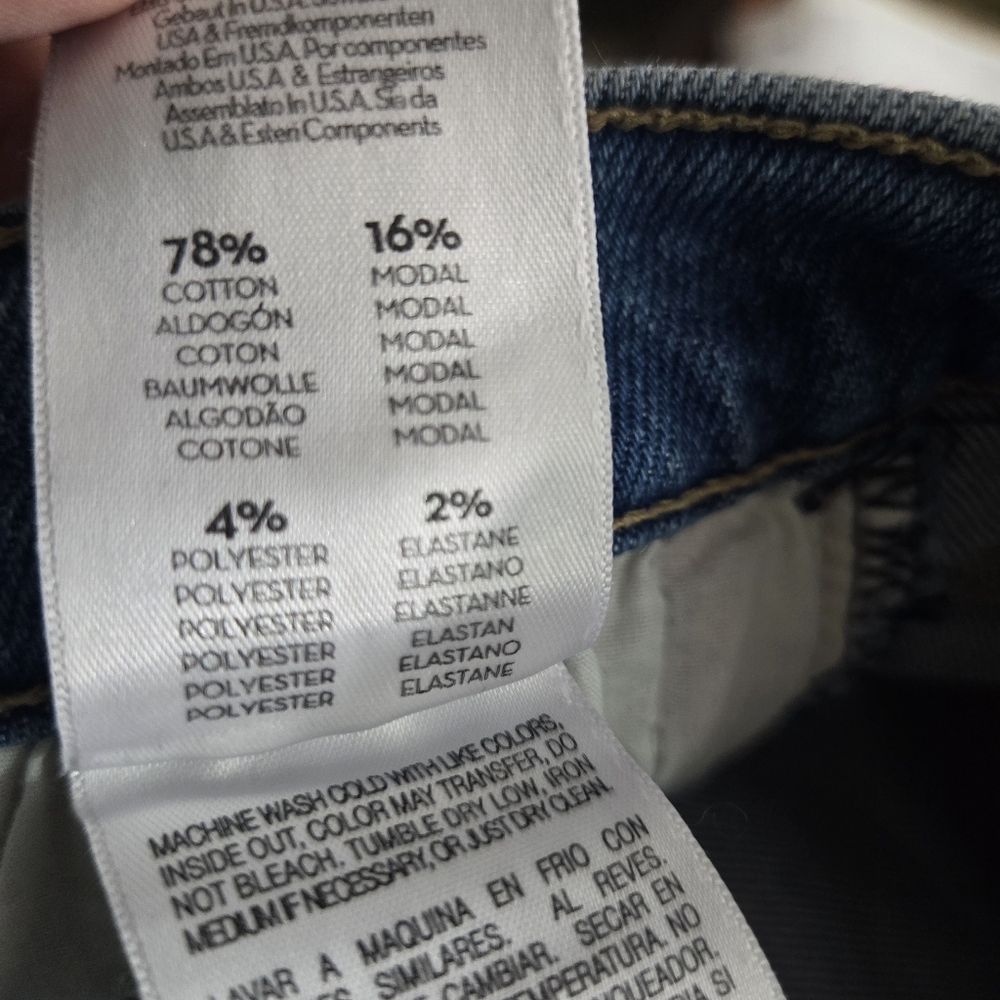 Mother The Tripper Ankle Fray Size 33 Button Fly Distressed Holes Raw Hem - Picture 16 of 16